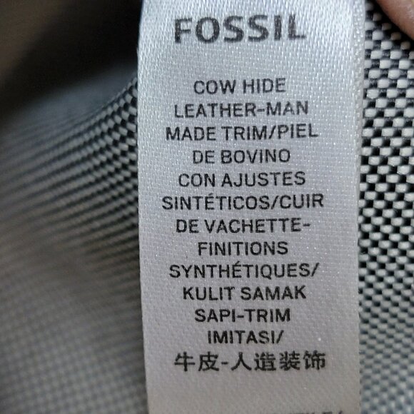 Fossil Black Leather Satchel Crossbody – Classic Style, Good Condition - Picture 11 of 15